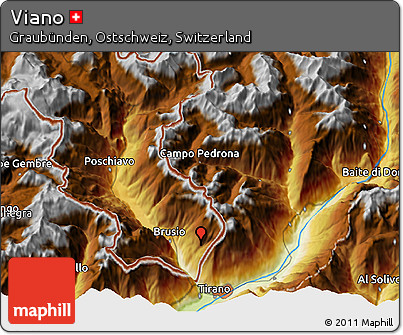 Physical 3D Map of Viano
