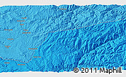 Political 3D Map of the area around 46° 26' 14" N, 115° 31' 30" W