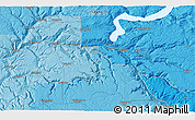 Political 3D Map of the area around 46° 26' 14" N, 116° 22' 30" W