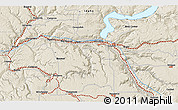 Shaded Relief 3D Map of the area around 46° 26' 14" N, 116° 22' 30" W