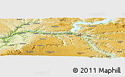 Physical Panoramic Map of the area around 46° 26' 14" N, 116° 22' 30" W