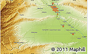 Physical Map of Terrace Heights