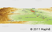 Physical Panoramic Map of Terrace Heights