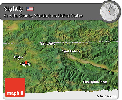 Satellite 3D Map of Sightly