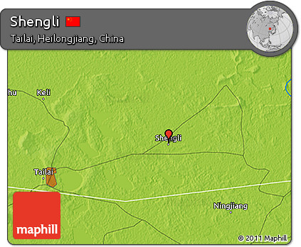 Physical 3D Map of Shengli