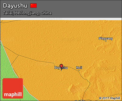 Political 3D Map of Dayushu