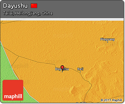Political 3D Map of Dayushu