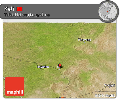 Satellite 3D Map of Keli