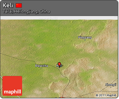 Satellite 3D Map of Keli