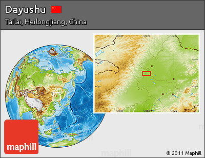 Physical Location Map of Dayushu
