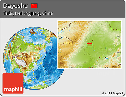 Physical Location Map of Dayushu