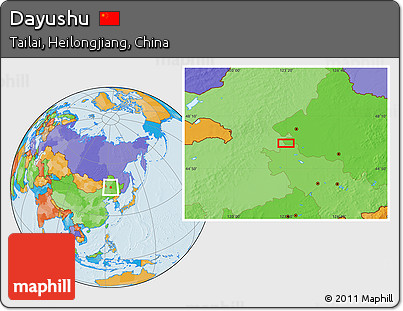 Political Location Map of Dayushu
