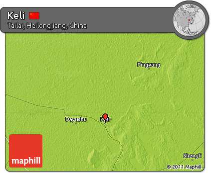 Physical Map of Keli