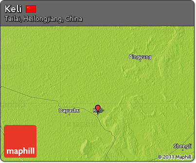 Physical Map of Keli