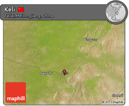 Satellite Map of Keli