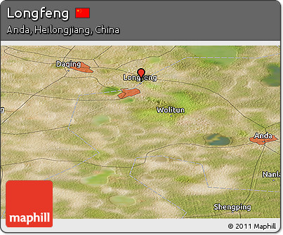 Satellite Panoramic Map of Longfeng