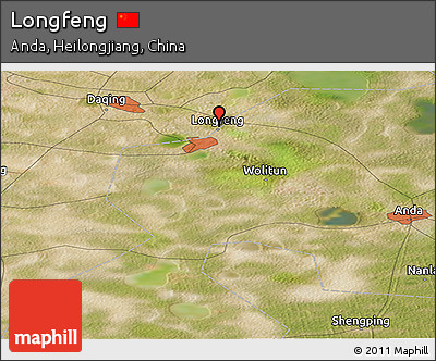 Satellite Panoramic Map of Longfeng