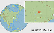 Savanna Style Location Map of the area around 46° 26' 14" N, 125° 52' 30" E