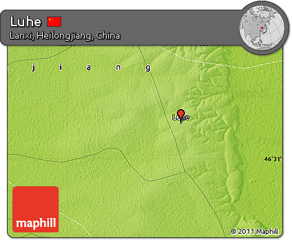 Physical Map of Luhe