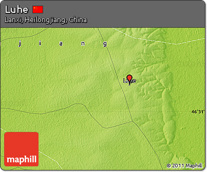 Physical Map of Luhe