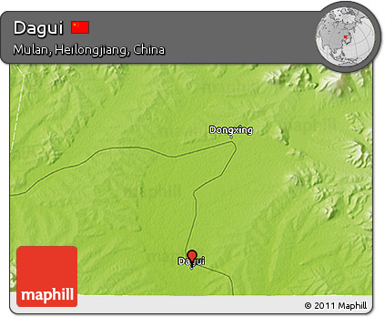 Physical 3D Map of Dagui