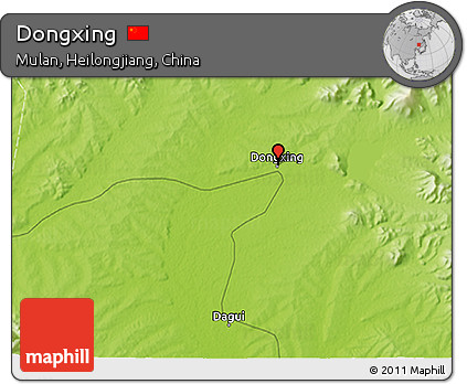 Physical 3D Map of Dongxing