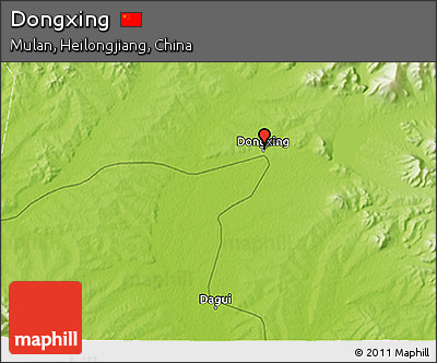 Physical 3D Map of Dongxing