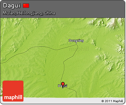 Physical 3D Map of Dagui