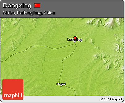 Physical 3D Map of Dongxing