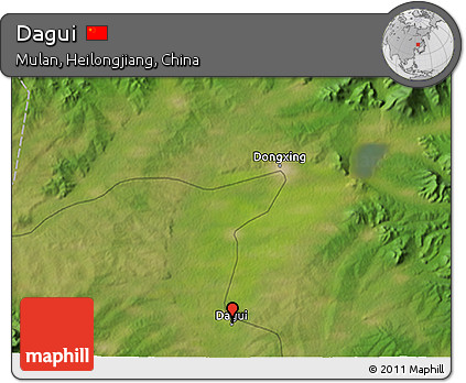 Satellite 3D Map of Dagui