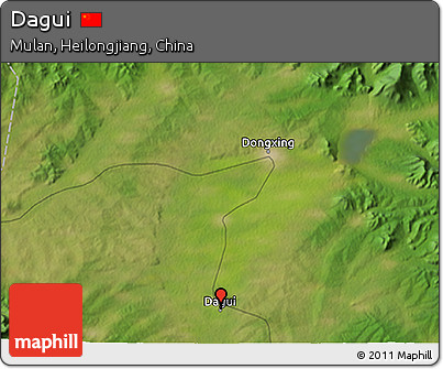 Satellite 3D Map of Dagui