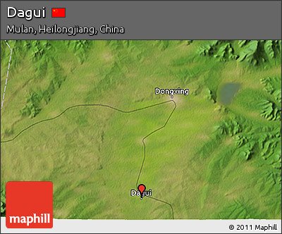 Satellite 3D Map of Dagui