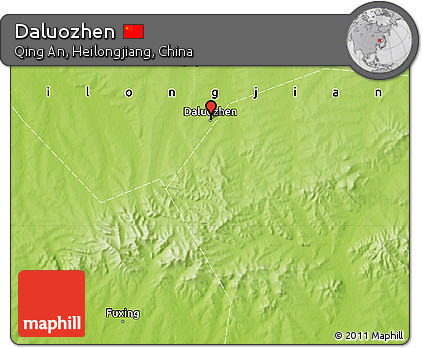 Physical Map of Daluozhen
