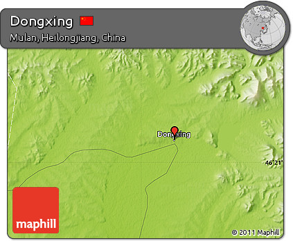 Physical Map of Dongxing