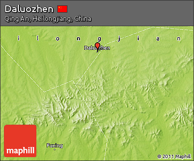 Physical Map of Daluozhen