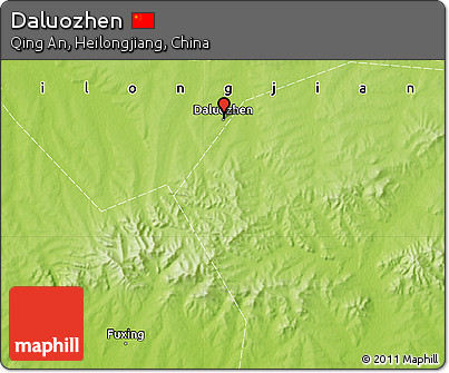 Physical Map of Daluozhen