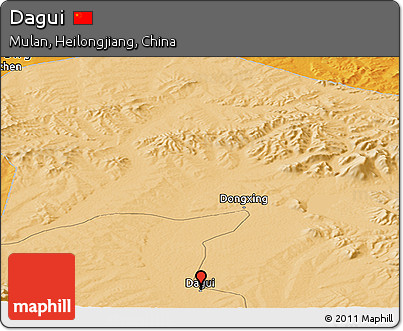 Political Panoramic Map of Dagui