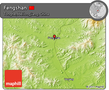 Physical 3D Map of Fengshan