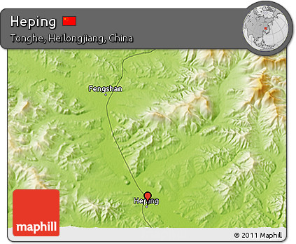 Physical 3D Map of Heping