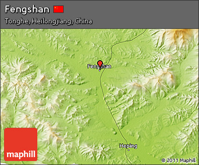 Physical 3D Map of Fengshan