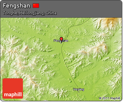 Physical 3D Map of Fengshan