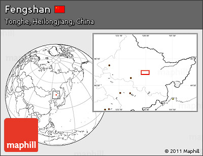 Blank Location Map of Fengshan