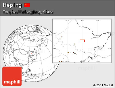 Blank Location Map of Heping