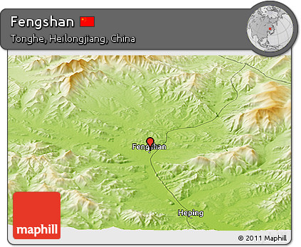 Physical Panoramic Map of Fengshan