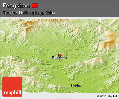Physical Panoramic Map of Fengshan