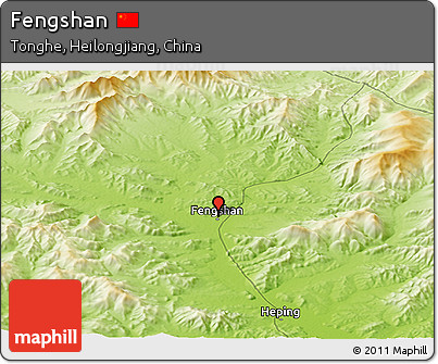 Physical Panoramic Map of Fengshan