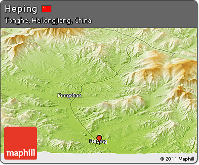 Physical Panoramic Map of Heping