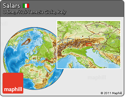 Physical Location Map of Salars