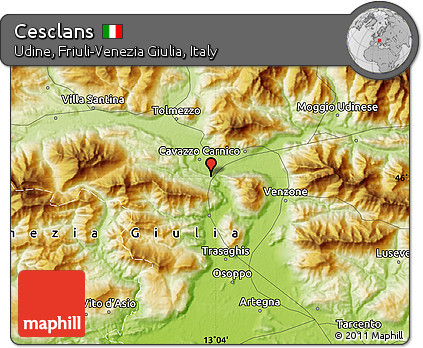 Physical Map of Cesclans