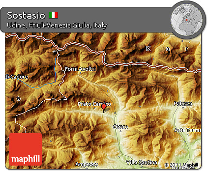 Physical Map of Sostasio